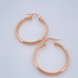 Candongas Nati 1.7gr / 1 in / Oro Rosa 18K &