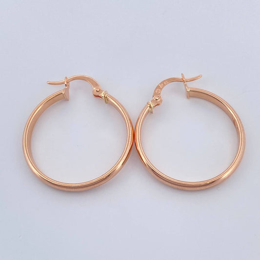 Candongas Nati 1.7gr / 1 in / Oro Rosa 18K &