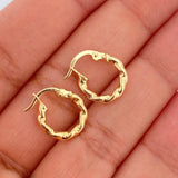 Candongas Amber 1.05gr / 1/2 in / Oro Amarillo 18K &