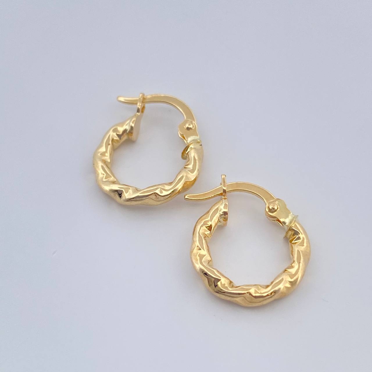 Candongas Amber 1.05gr / 1/2 in / Oro Amarillo 18K &