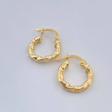 Candongas Amber 1.05gr / 1/2 in / Oro Amarillo 18K &