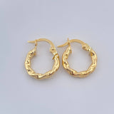 Candongas Amber 1.05gr / 1/2 in / Oro Amarillo 18K &