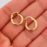 Candongas Charin 1.1gr / 3/4 in / Oro Amarillo 18K &