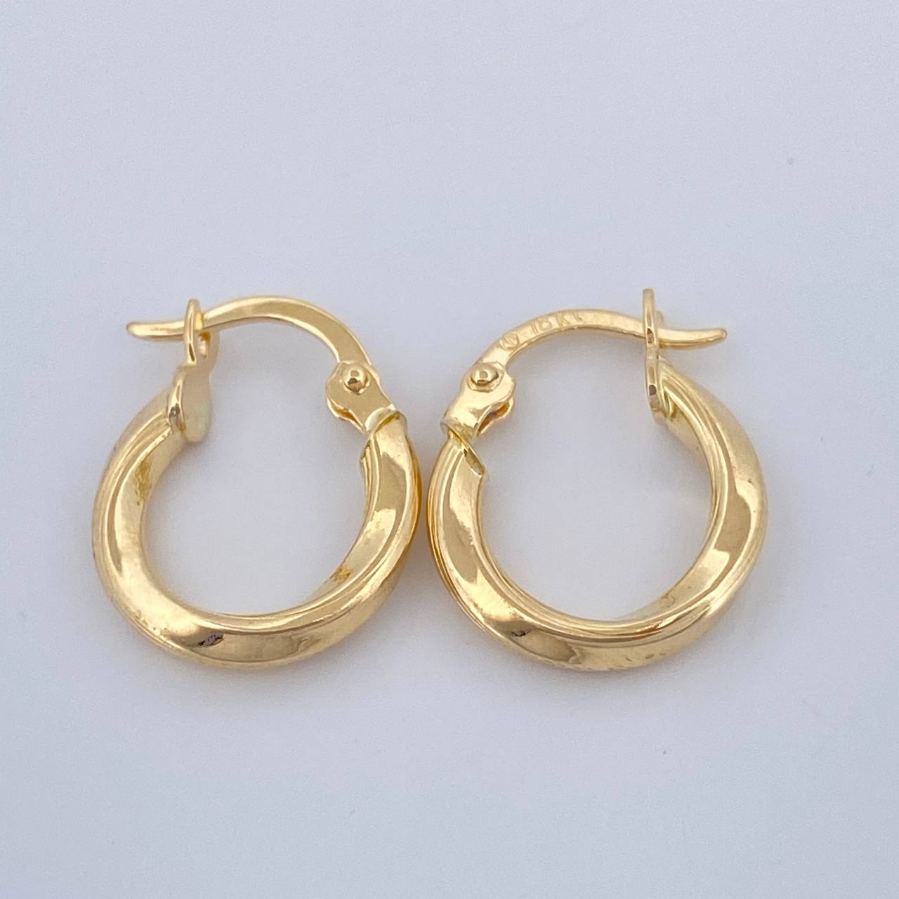 Candongas Charin 1.1gr / 3/4 in / Oro Amarillo 18K &