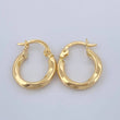 Candongas Charin 1.1gr / 3/4 in / Oro Amarillo 18K &