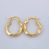 Candongas Charin 1.1gr / 3/4 in / Oro Amarillo 18K &