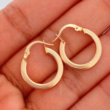 Candongas Andy 1.75gr / 3/4 in / Oro Rosa 18K &