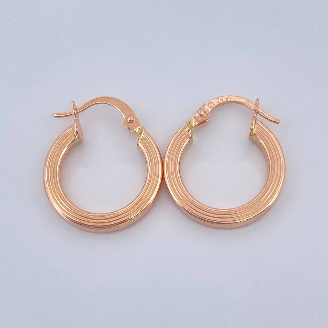 Candongas Andy 1.75gr / 3/4 in / Oro Rosa 18K &