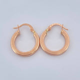 Candongas Andy 1.75gr / 3/4 in / Oro Rosa 18K &