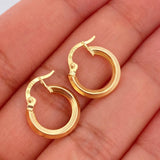 Candongas Clau 0.9gr / 1/2 in / Oro Amarillo 18K &