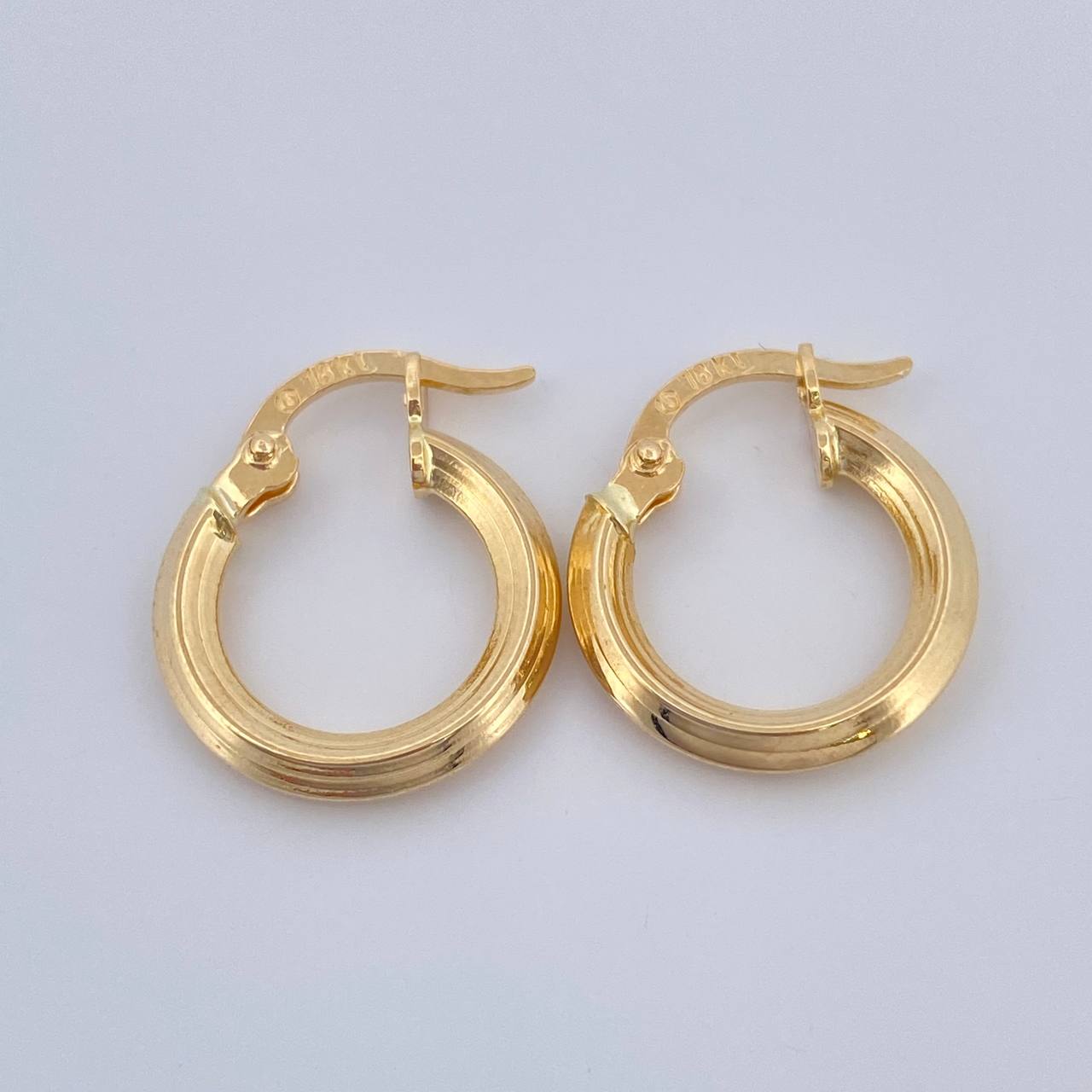 Candongas Clau 1gr / 1/2 in / Oro Amarillo 18K &