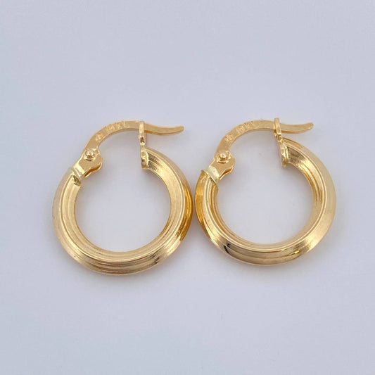 Candongas Clau 1gr / 1/2 in / Oro Amarillo 18K &