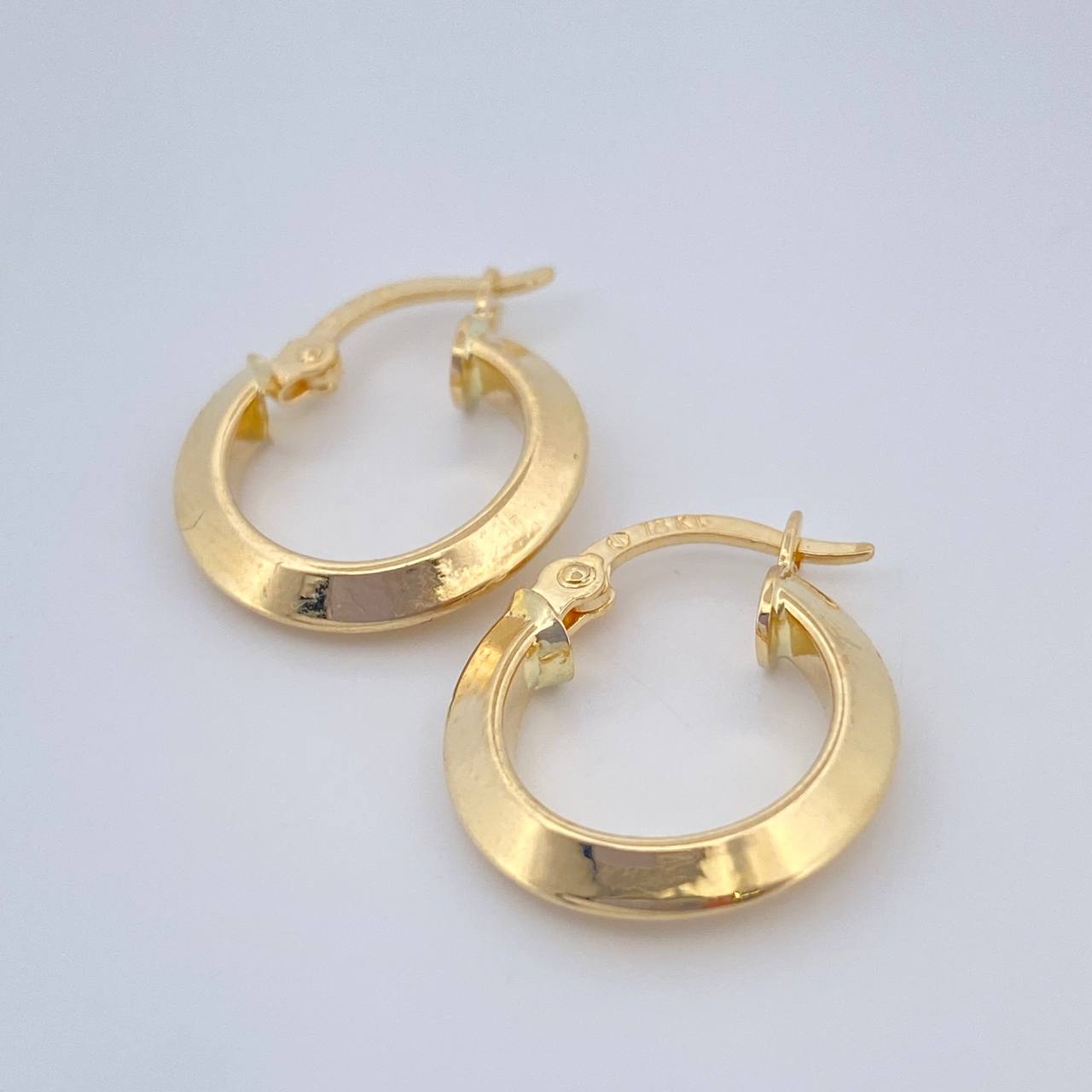 Hoop Earrings Clau 0.95gr / 1/2 in / Yellow Gold 18K &