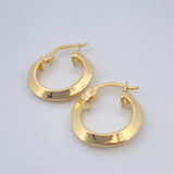 Hoop Earrings Clau 0.95gr / 1/2 in / Yellow Gold 18K &