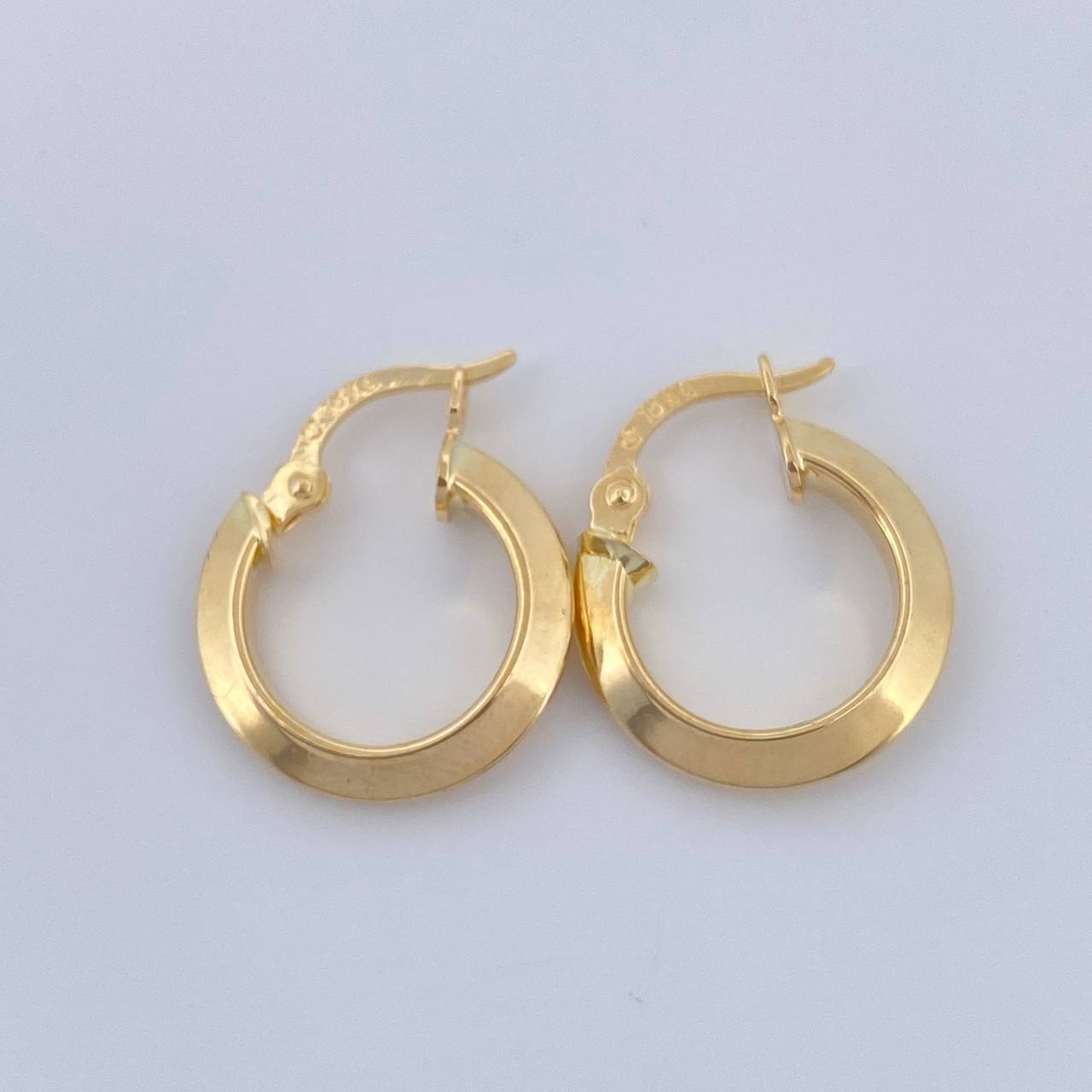 Hoop Earrings Clau 0.95gr / 1/2 in / Yellow Gold 18K &
