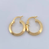 Hoop Earrings Clau 0.95gr / 1/2 in / Yellow Gold 18K &