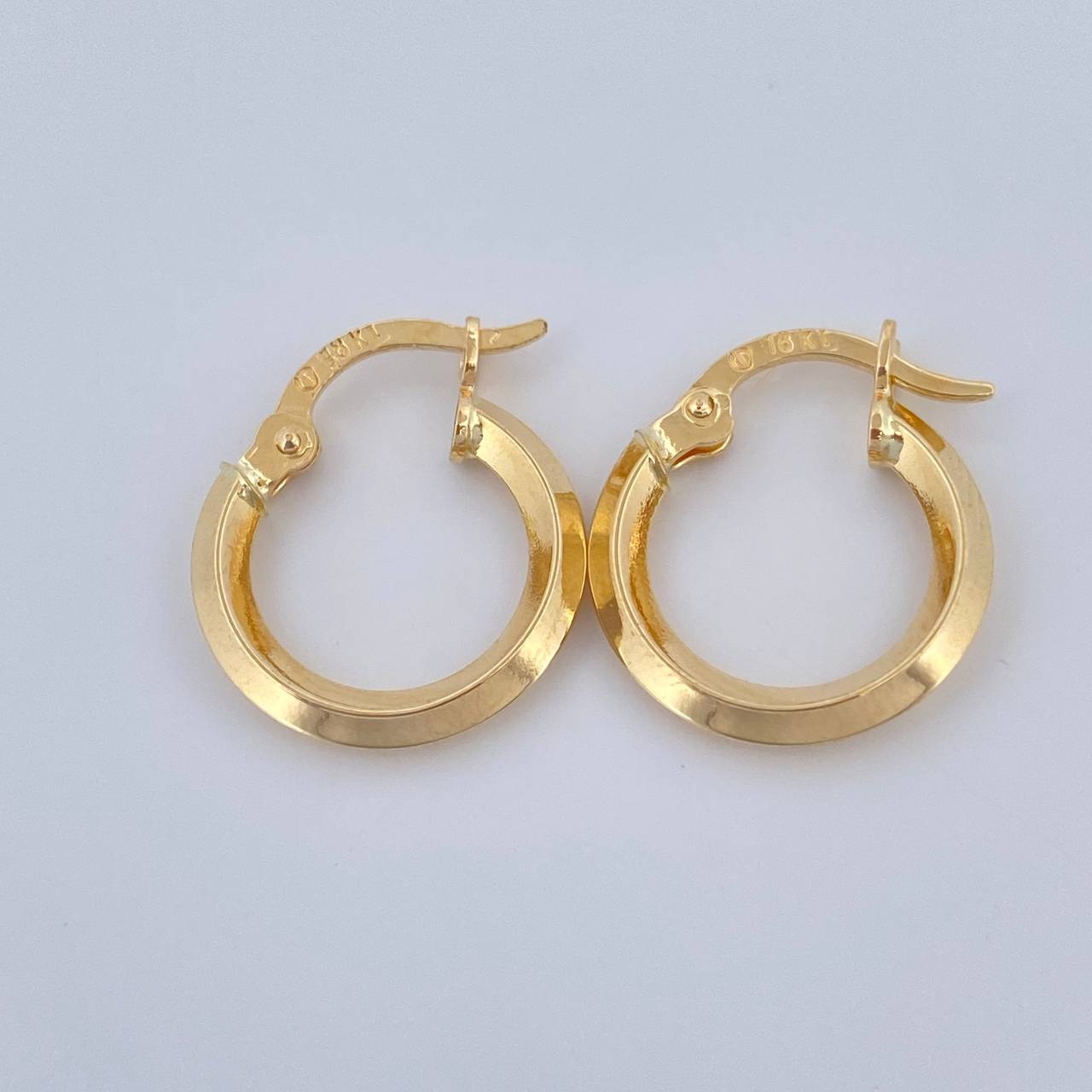 Hoop Earrings Clau 1.3gr / 3/4 in / Yellow Gold 18K &