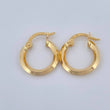 Hoop Earrings Clau 1.3gr / 3/4 in / Yellow Gold 18K &