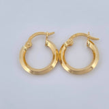 Hoop Earrings Clau 1.3gr / 3/4 in / Yellow Gold 18K &