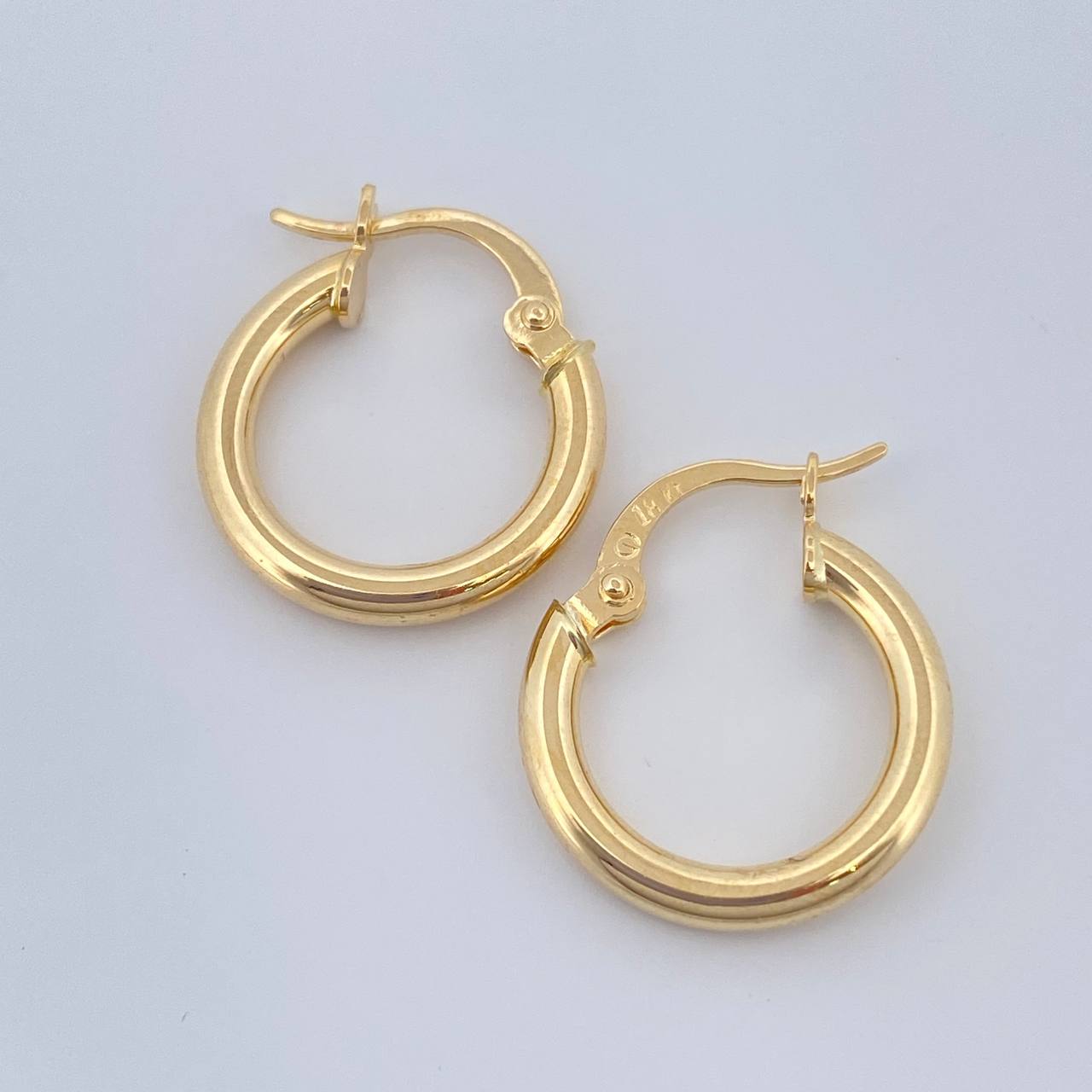 Candongas Jass 1.4gr / 3/4 in / Oro Amarillo 18K &