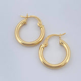 Candongas Jass 1.4gr / 3/4 in / Oro Amarillo 18K &