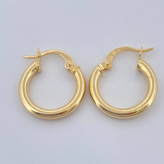 Candongas Jass 1.4gr / 3/4 in / Oro Amarillo 18K &