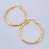 Candongas Jass 1.6gr / 1 1/4 in / Oro Amarillo 18K &