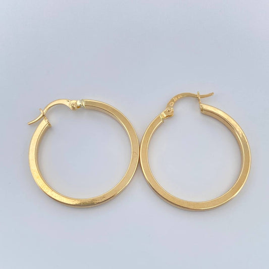 Candongas Miku 1.95gr / 1 1/4 in / Oro Amarillo 18K &