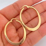 Candongas Dorada 2.55gr / 1 1/2 in / Oro Amarillo 18K &