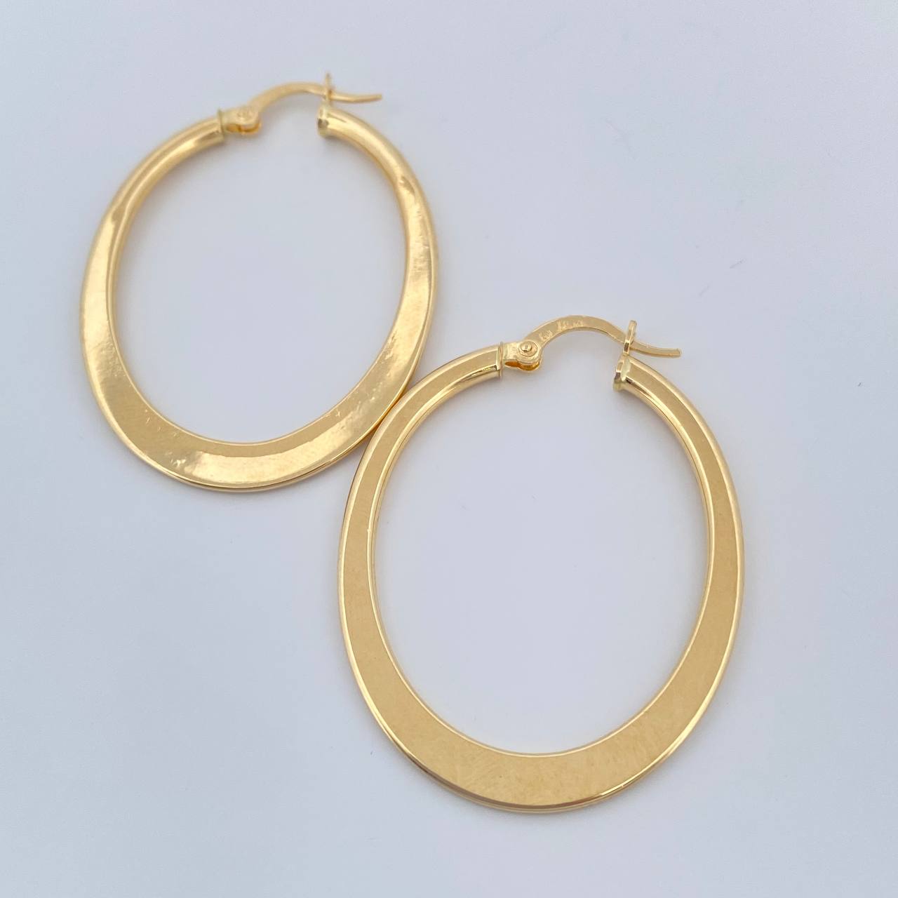 Candongas Dorada 2.55gr / 1 1/2 in / Oro Amarillo 18K &