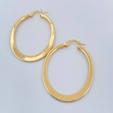 Candongas Dorada 2.55gr / 1 1/2 in / Oro Amarillo 18K &