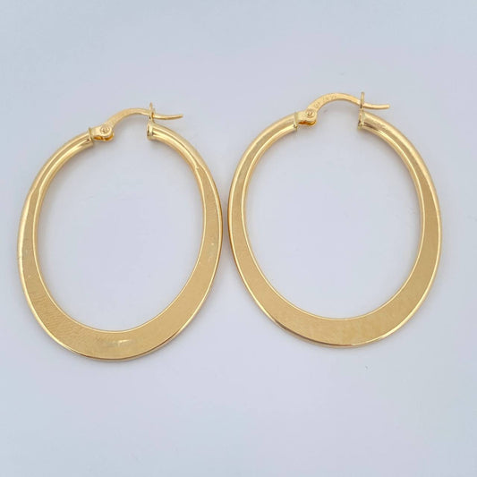 Candongas Dorada 2.55gr / 1 1/2 in / Oro Amarillo 18K &