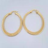 Candongas Dorada 2.55gr / 1 1/2 in / Oro Amarillo 18K &