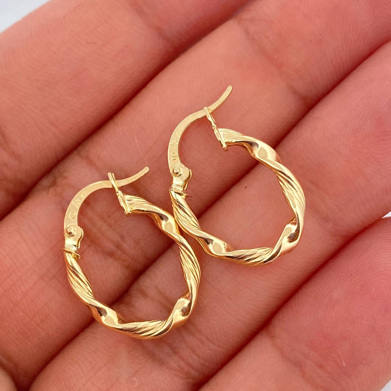 Candongas Asby 1.25gr / 3/4 in / Oro Amarillo 18K &