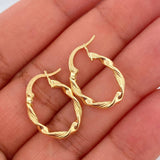 Candongas Asby 1.25gr / 3/4 in / Oro Amarillo 18K &