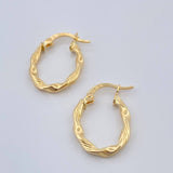 Candongas Asby 1.25gr / 3/4 in / Oro Amarillo 18K &