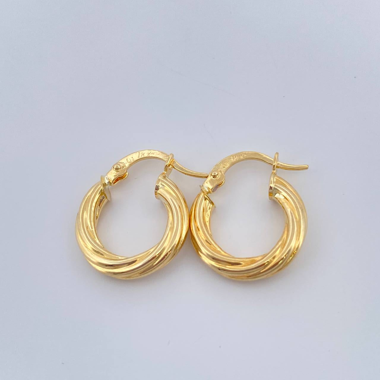Candongas Arielle 1.55gr / 3/4 in / Oro Amarillo 18K &