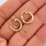 Candongas Arielle 1.7gr / 3/4 in / Oro Amarillo 18K &
