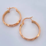 Candongas Nia 1.9gr / 3/4 in / Oro Rosa 18K &