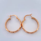 Candongas Nia 1.9gr / 3/4 in / Oro Rosa 18K &