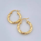 Candongas Kari 1.95gr / 3/4 in / Oro Amarillo 18K &