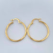 Hoop Earrings Lore 1.65gr / 1 in / Yellow Gold 18K &
