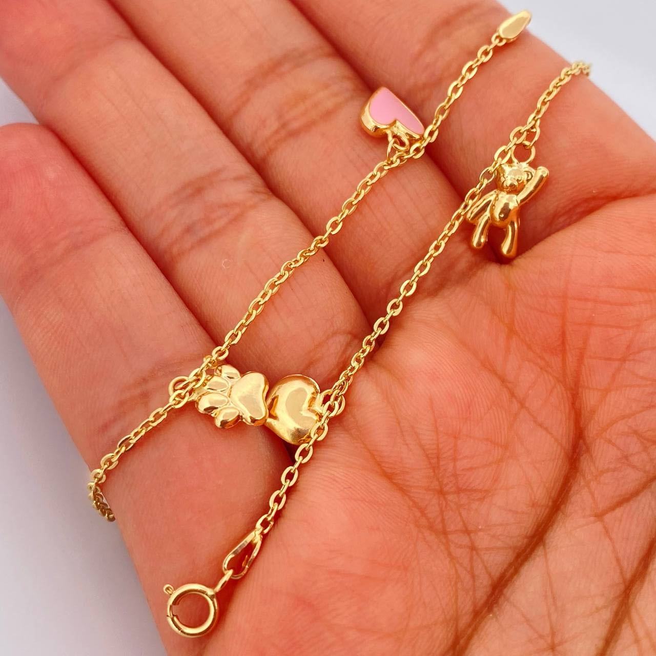 Tobillera Aro Seguido  3.6gr / 10 1/4 in / 1.25mm Oro Amarillo 18K &