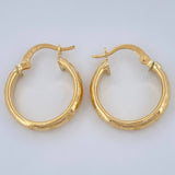 Candongas Luz 2.15gr / 3/4 in / Oro Amarillo 18K &