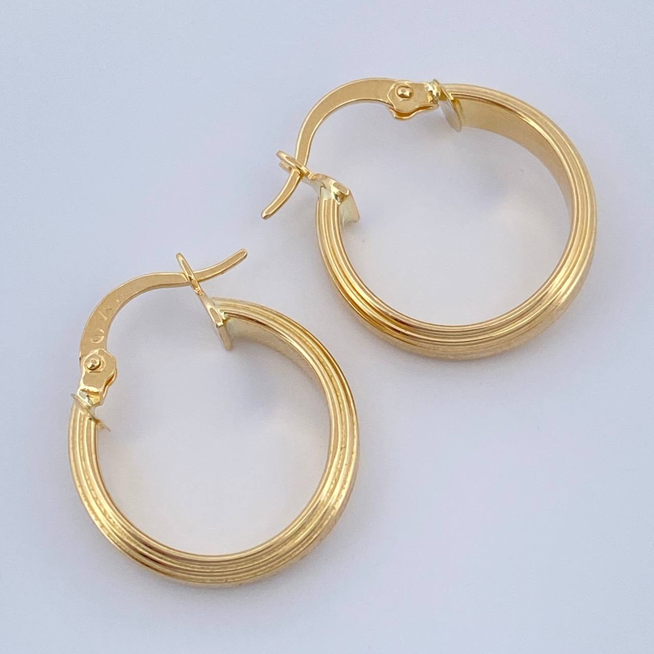 Candongas Winter 1.9gr / 3/4 in / Oro Amarillo 18K &