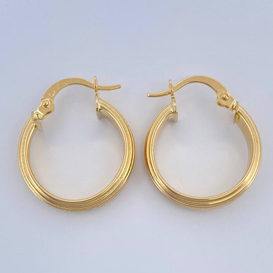 Candongas Winter 1.9gr / 3/4 in / Oro Amarillo 18K &
