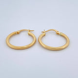 Candongas Zion 1.45gr / 1 in / Oro Amarillo 18K &