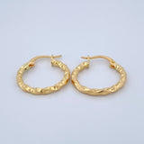 Hoop Earrings Yudi 1.4gr / 3/4 in / Yellow Gold 18K &