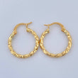 Hoop Earrings Yudi 1.4gr / 3/4 in / Yellow Gold 18K &