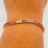 Pulso Tennis 13.3gr / 6 1/2 in / 3.43mm Oro Amarillo 18K %